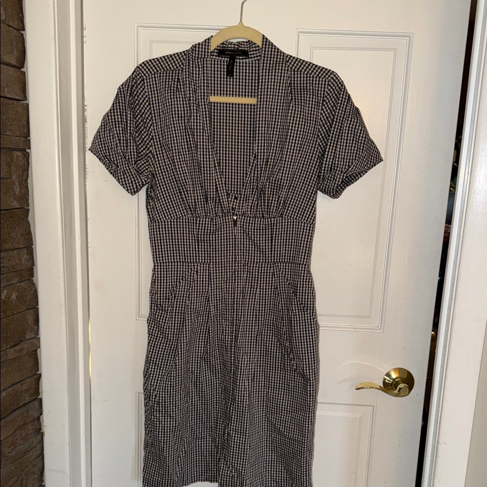 Black and White Checkered Women's Dress BCBG